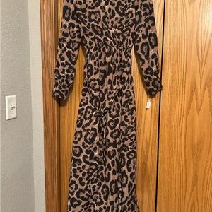 Leopard Print Maxi Dress